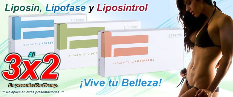 Liposin, Liposintrol y Lipogase al 3x2!