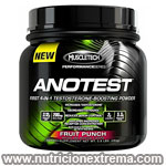 ANOTEST 40 Serv Aumentador Testosterona Muscletech - Aumenta la fuerza y el crecimiento muscular sin grasa.